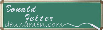 Donald Felter Visitenkarte